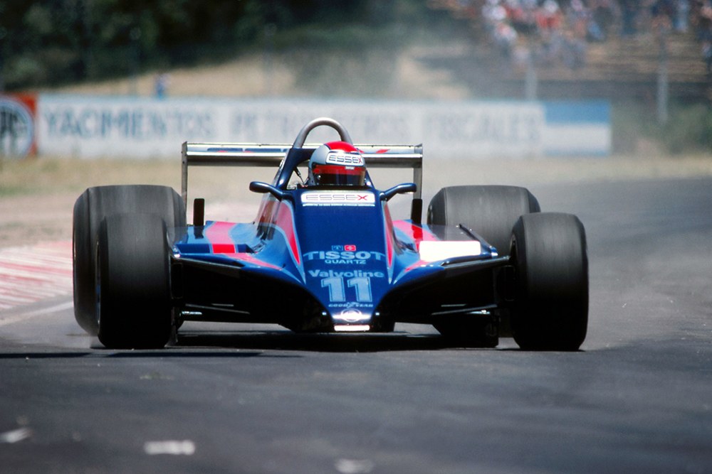 Lotus 81, he retired with a troublesome fuel metering unit.