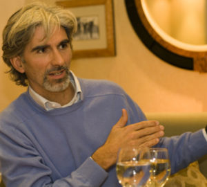 Damon Hill during Motor Sport interview