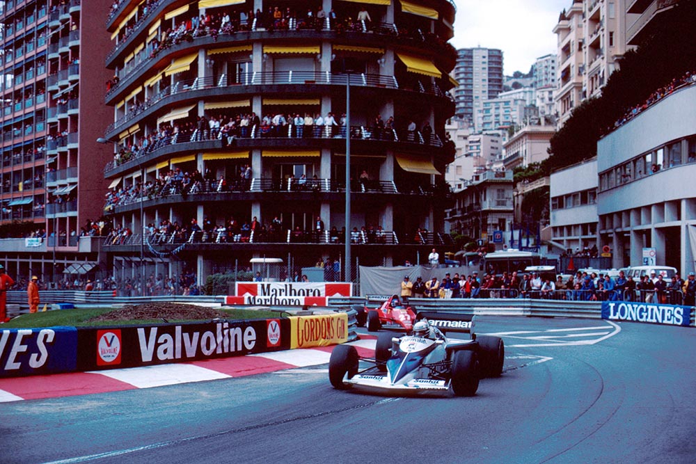 Riccardo Patrese leads Patrick Tambay.