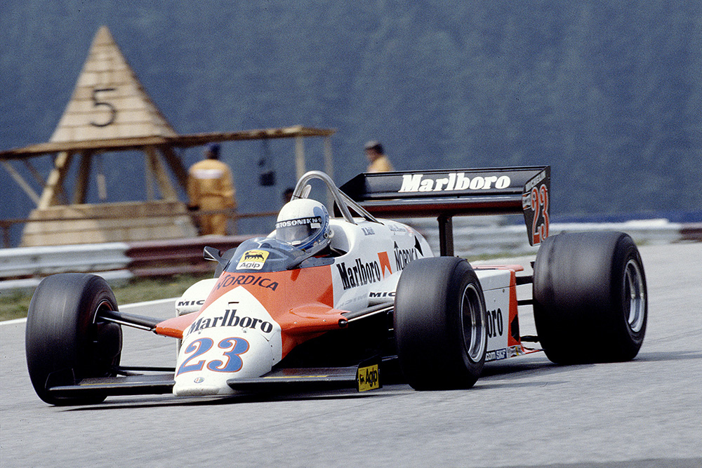 Mauro Baldi in his Alfa Romeo 183T.