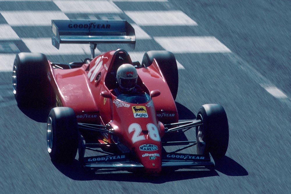 Rene Arnoux in his Ferrari 126C2B.