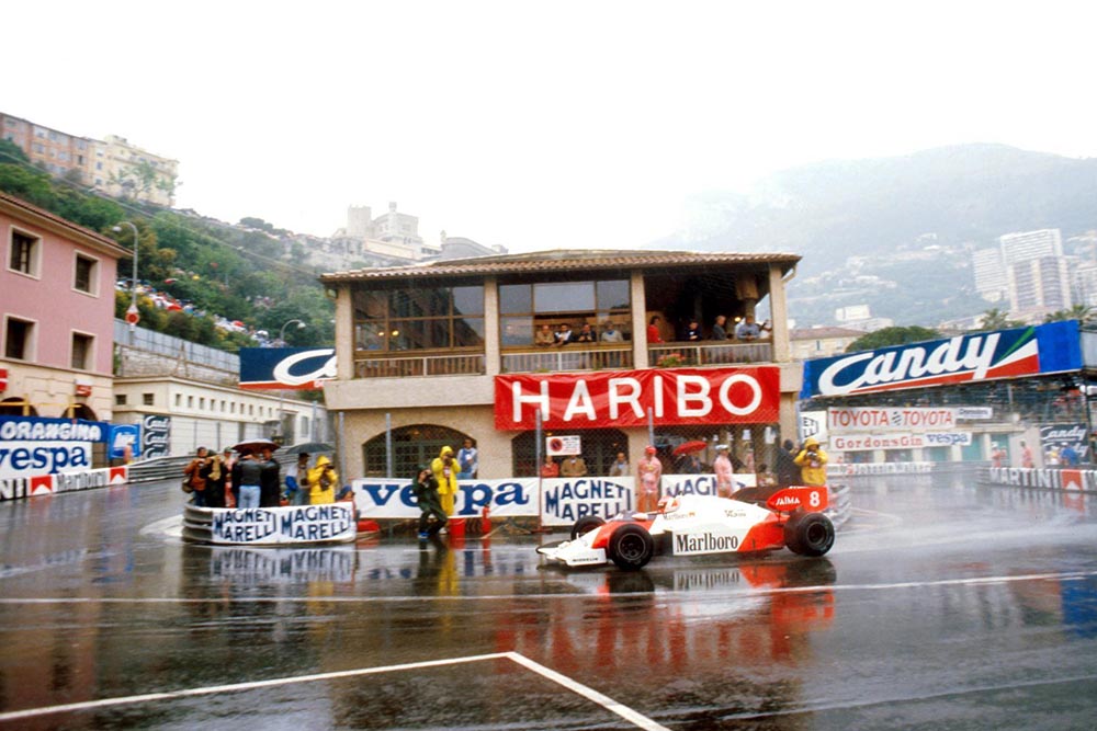 Niki Lauda in his McLaren MP4/2, he did not finish.