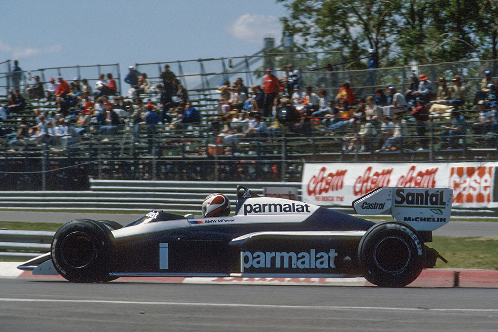 Nelson Piquet in his Brabham BT53 BMW.