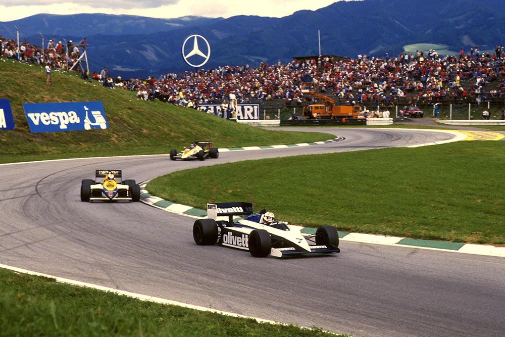 Nelson Piquet in his Brabham BT54.