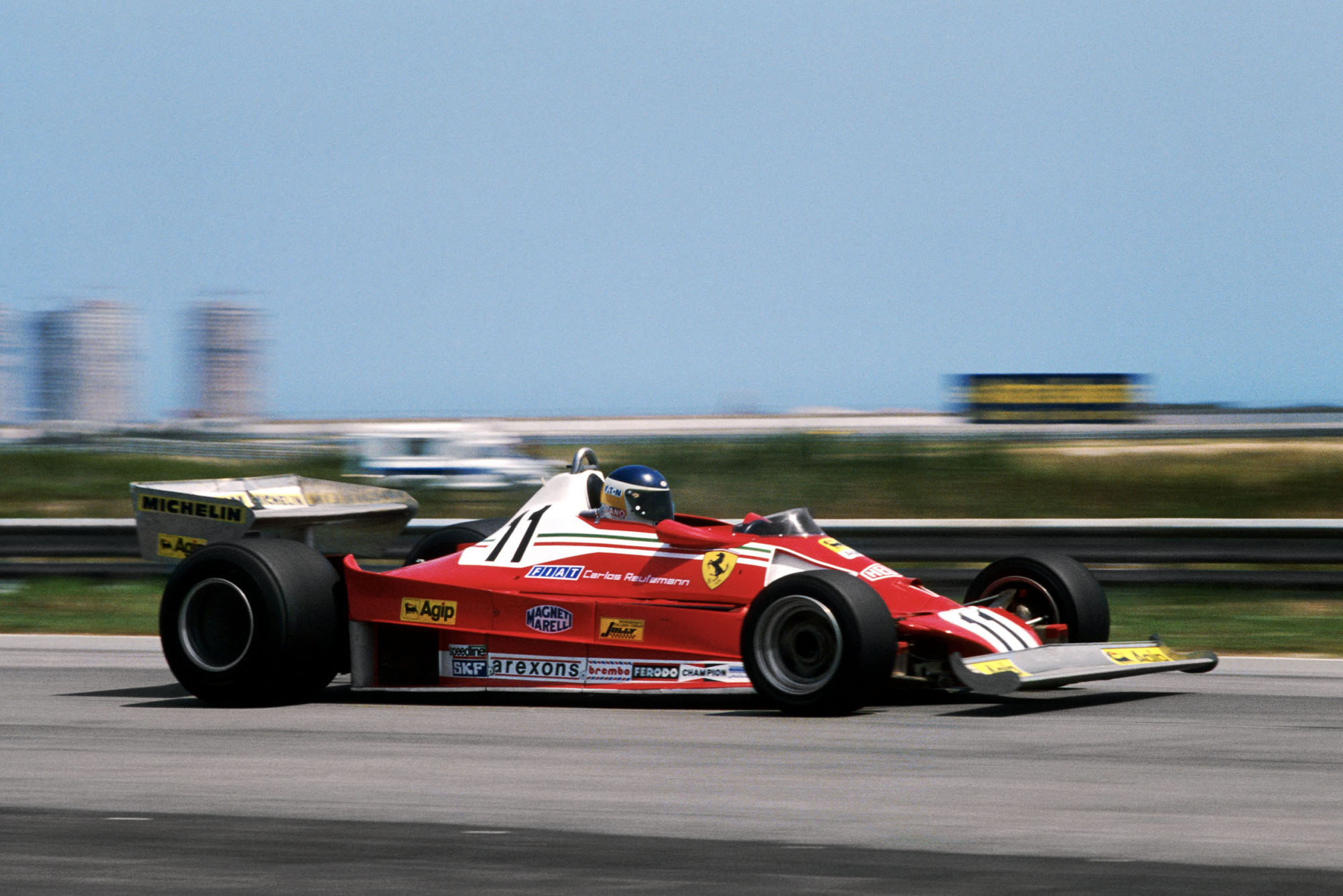 Carlos Reutemann (Ferrari) driving at the 1978 Brazilian Grand Prix, Jacarepagua