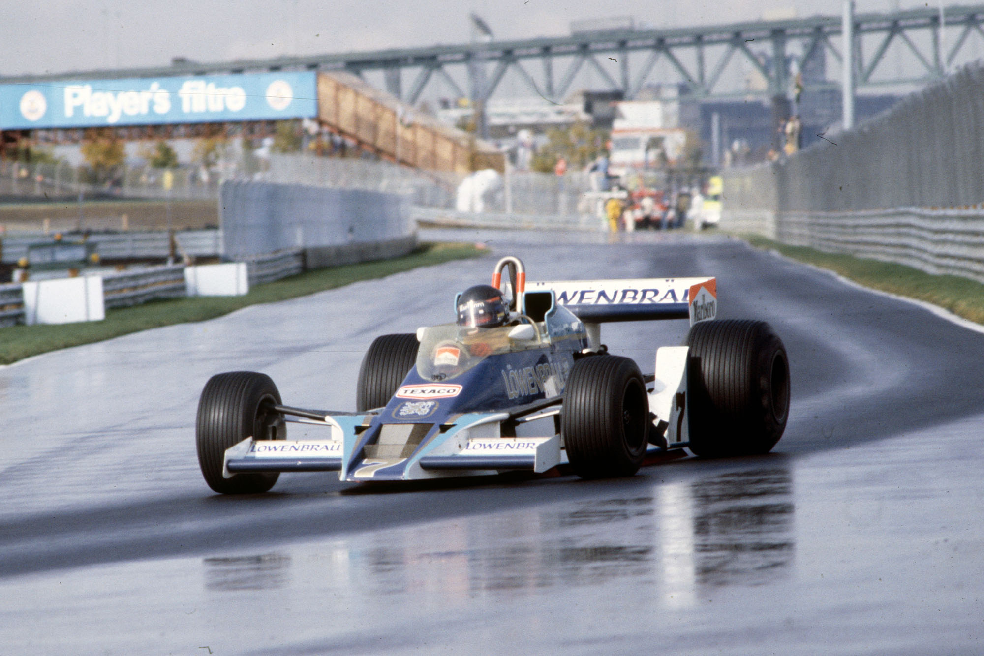 James Hunt (McLaren) running a one-off blue livery at the 1978 Canadian Grand Prix, Montreal.