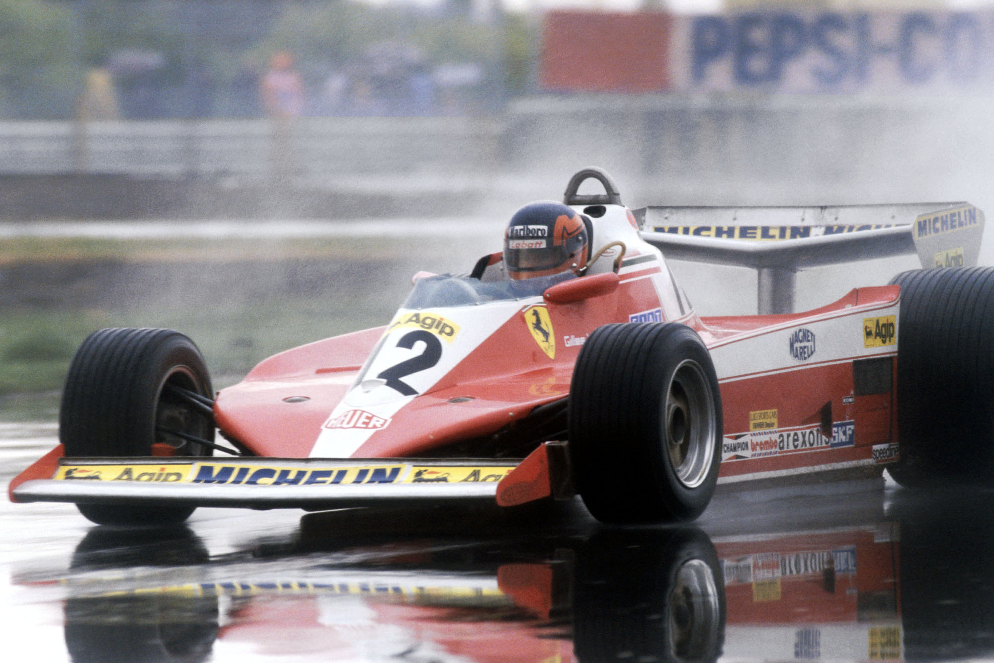 Gilles Villeneuve (Ferrari) at the 1978 Canadian Grand Prix, Montreal.