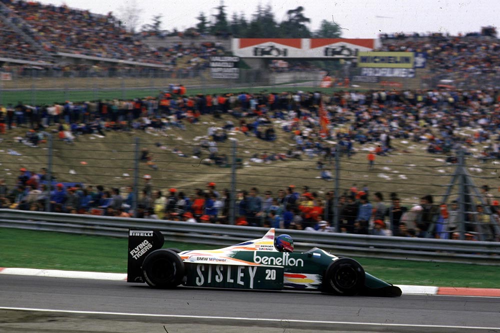 Benetton driver Gerhard Berger.