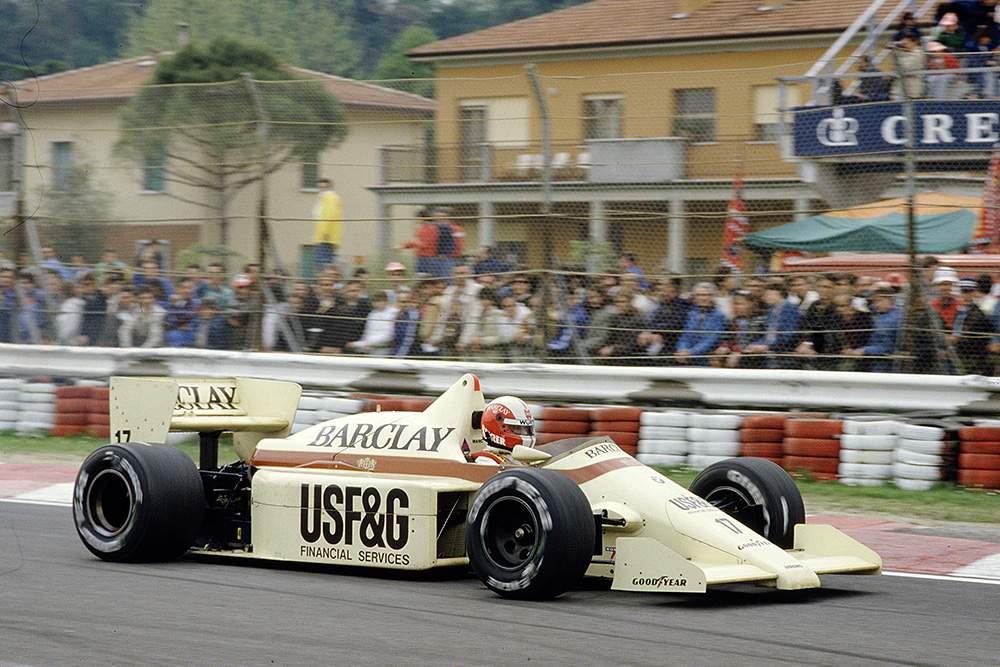 Marc Surer in his Arrows A8 BMW.