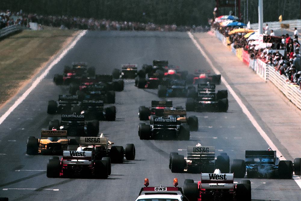 The start of the race.