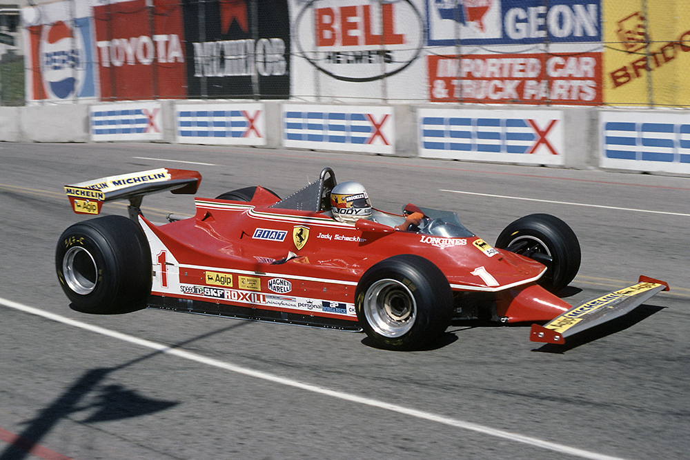 Jody Scheckter in his Ferrari 312T5.