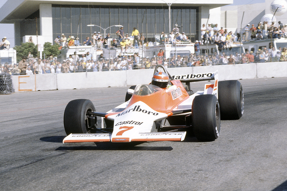John Watson in a McLaren M29C-Ford Cosworth.