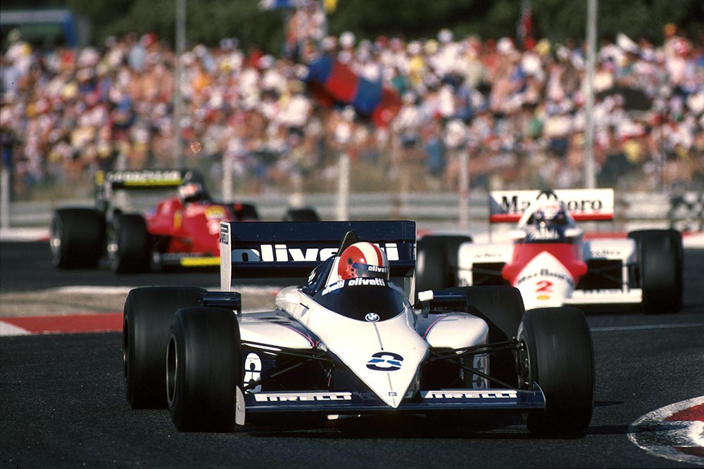 Marc Surer at the wheel of his Brabham BT54.