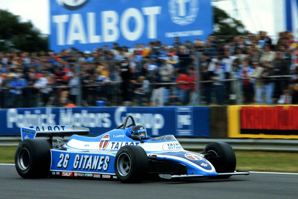 Third placed Jacques Laffite.