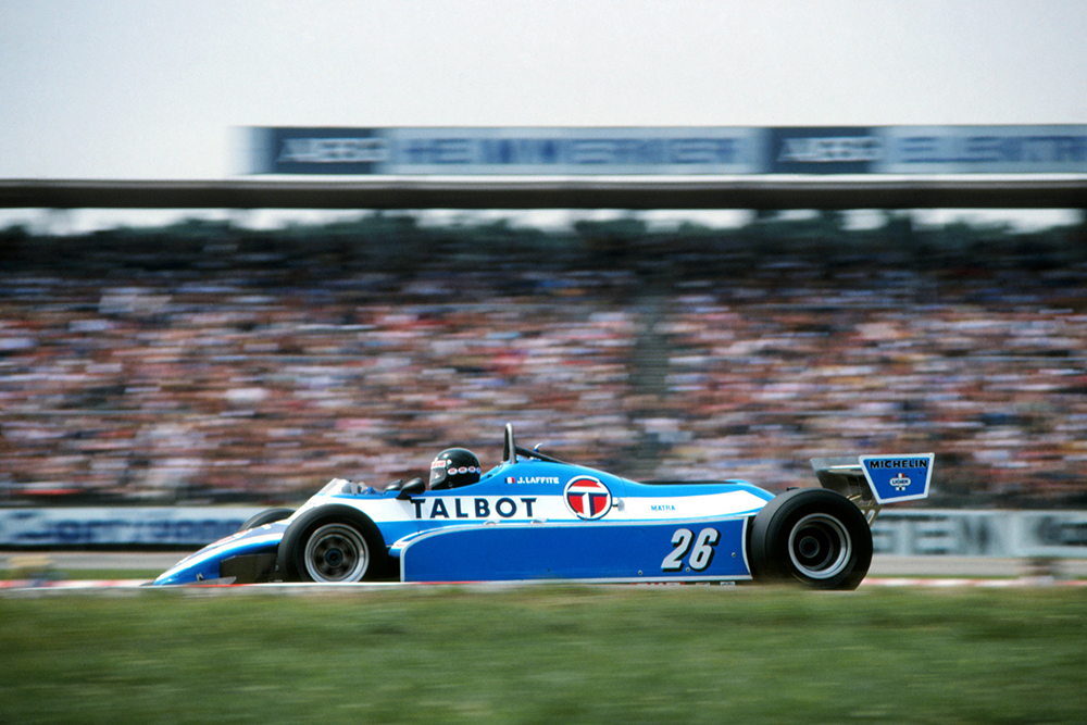 Jacques Laffite in his Ligier JS17, finished third.