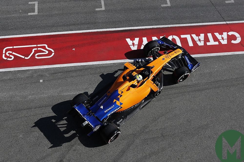 Lando Norris day 1 test 2 F1