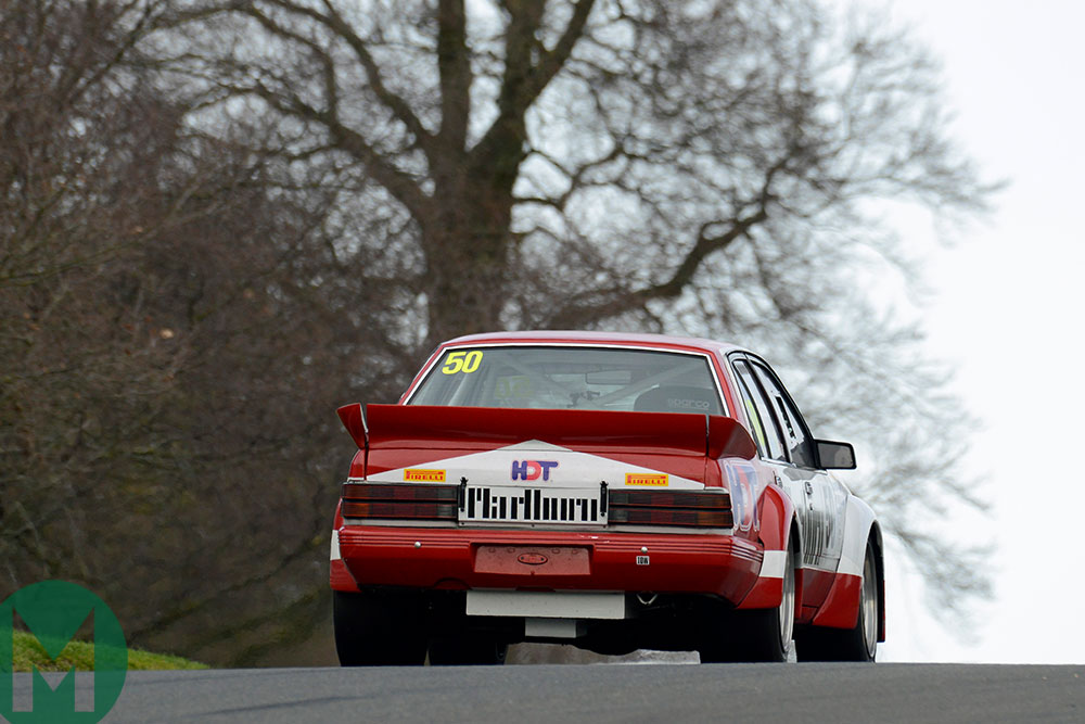 Paul Eaton in a Holden Commodore
