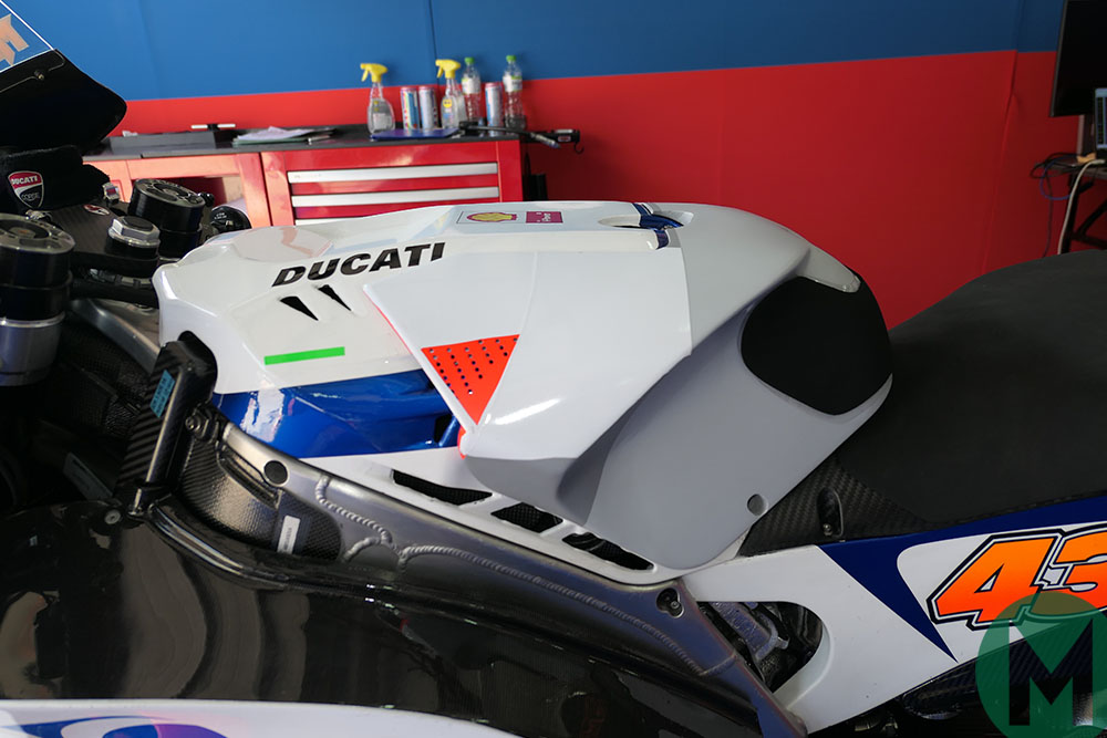 Jack Miller Ducati GP19 with knee cut-outs at Catalan GP