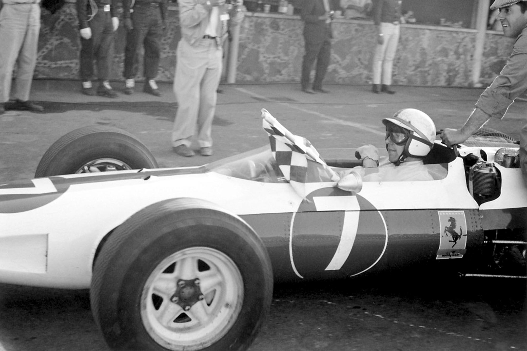 John Surtees after winning the 1964 Formula 1 world championship