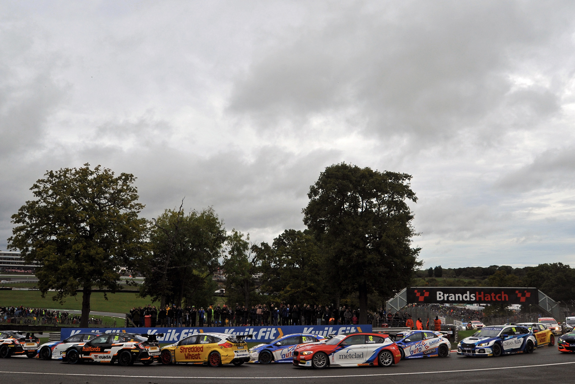 BTCC race start Brands Hatch October 13