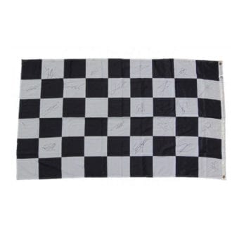 Product image for Formula 1 Race Flag – 2011 | memorabilia | signed 2011 F1 championship drivers