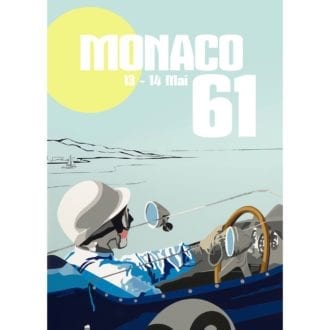 Product image for Stirling Moss – Lotus 18/21F – 1961 | Joel Clark | Contemporary Poster
