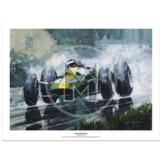 Product image for A Masterful Display | Jim Clark - Lotus 33 - 1965 | John Ketchell | Limited Edition Print
