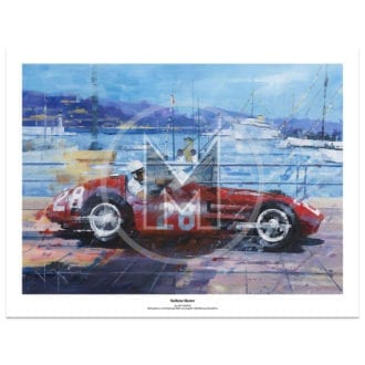 Product image for Harbour Master | Stirling Moss - Maserati 250F - 1956 | John Ketchell | Limited Edition Print