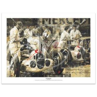 Product image for Full Employment | Brauchitsch & Caracciola – Mercedes-Benz – 1937 | John Ketchell | Limited Edition Print