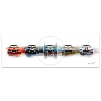 Product image for La Bella Cinque | Ferrari 250 SWB | Frederic Dams | Art Print