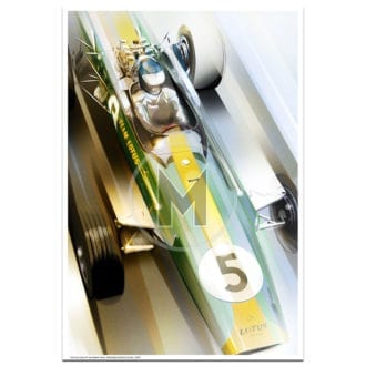 Product image for Jim Clark Lotus 49 | Frederic Dams | Art Print