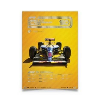 Product image for Formula 1® Decades | Nigel Mansell - Williams FW14B - 1990s | Automobilist | Collector’s Edition poster