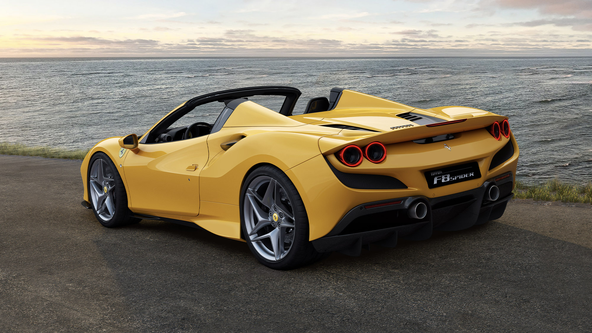 Ferrari F8 Spider rear view