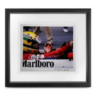 Product image for Ayrton Senna 'the glove' | Monaco 1990 | Michael Hewett | signed Michael Hewett | Photographic print