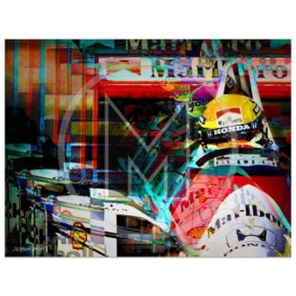 Product image for Ayrton Senna | McLaren-Honda | San Marino Grand Prix | 1990 | Andrew Barber | print