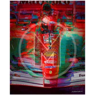 Product image for Michael Schumacher | Ferrari | Belgian Grand Prix | 2001 | Andrew Barber | print