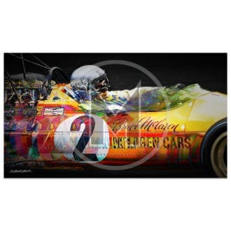 Product image for Bruce McLaren | McLaren-Ford M7A | 1968 | Art Print
