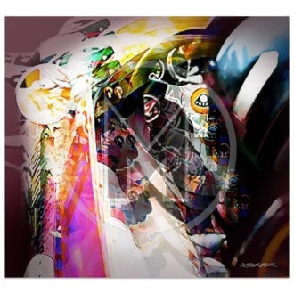 Product image for Graham Hill | Lotus 49B | Monaco Grand Prix | 1968 | Art Print