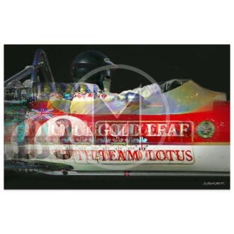 Product image for Jochen Rindt | Lotus 49 | Monaco Grand Prix | 1970 | Andrew Barber | print