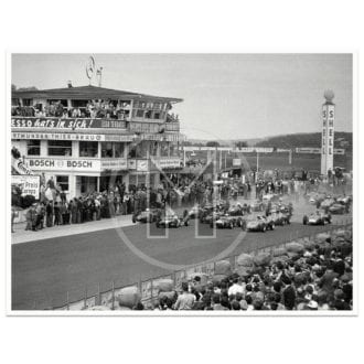 Product image for 1961 German Grand Prix | The Start | Phil Hill / Jack Brabham / Stirling Moss | Photograph