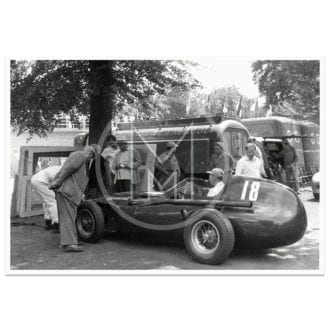 Product image for 1957 French Grand Prix | Vanwall Pit | Tony Vandervell | Photograph