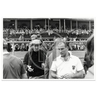 Product image for 1957 British Grand Prix | Aintree | Stirling Moss before the start | Photograph