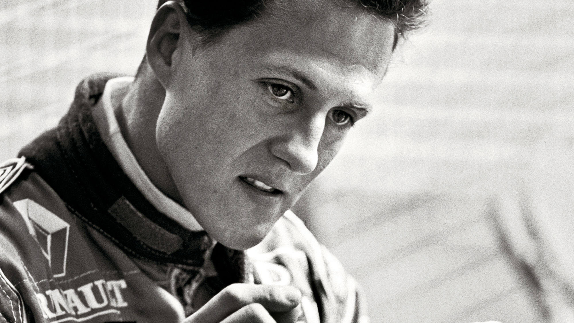 Michael Schumacher in Benetton race suit