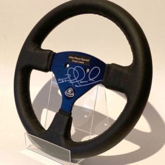 Product image for Nigel Mansell signed Lotus F1 steering wheel
