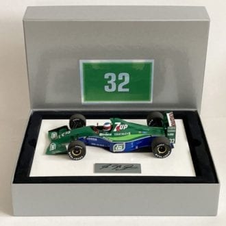 Product image for Michael Schumacher signed, 1:18 scale Jordan 191, boxed set.