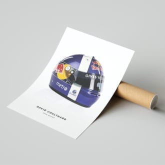 Product image for David Coulthard | 2006 Helmet | Pit Lane Prints | Art Print