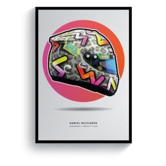 Product image for Daniel Ricciardo | 2020 Helmet | Pit Lane Prints | Art Print
