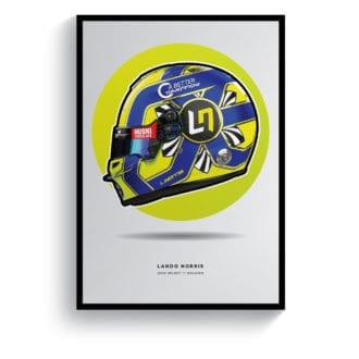 Product image for Lando Norris | 2020 Helmet | Pit Lane Prints | Art Print