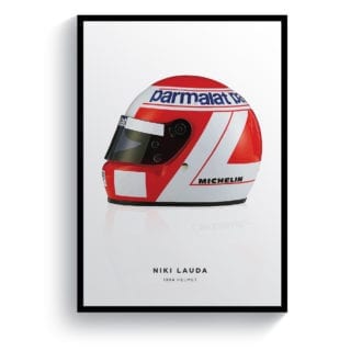 Product image for Niki Lauda | 1984 Helmet | Pit Lane Prints | Art Print