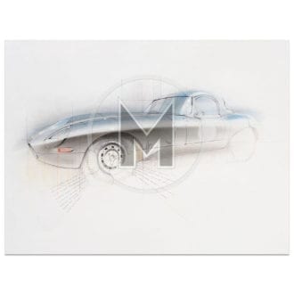 Product image for Jaguar E-Type Lightweight | REVS ART | Art Print